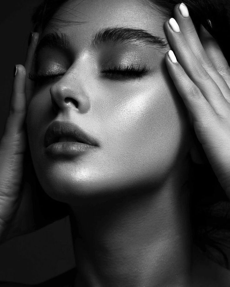 Close-up of smooth, healthy-looking skin, showcasing a radiant complexion and natural beauty.